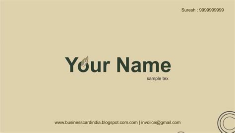 creating business card design templates india photo  business card
