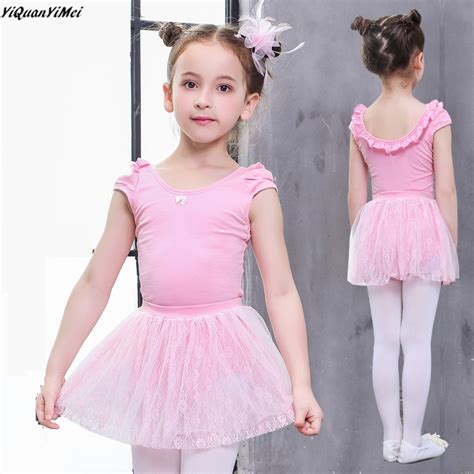 Lace Ballet Playsuits Skirts Gymnastics Leotard Girls Ballerina Ballet