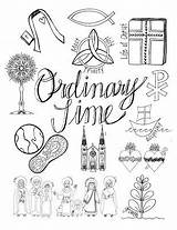 Ordinary Time Catholic Church Coloring Year Drawing Looks Liturgical Kids Symbols Printable Calendar Pages Sunday Religious Radiant Him Look Seasons sketch template