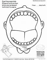 Coloring Teeth Dental Pages Preschool Mouth Lips Open Dentist Hygiene Health Brushing Worksheets Clipart Drawing Kindergarten Colouring Kids Tooth Color sketch template