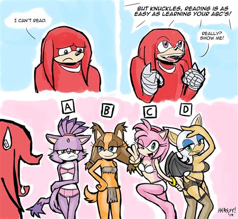 Time To Learn To Read Knuckles Sonic Fan Characters