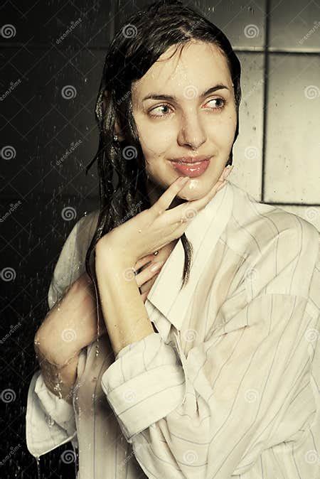 girl taking a shower stock image image of model freshness 11071551