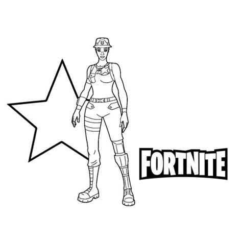 recon expert fortnite coloring page    coloring pages