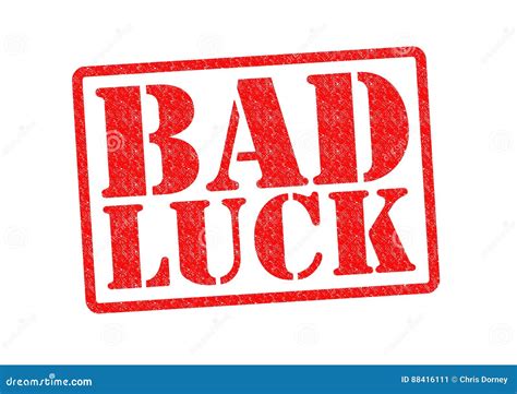 bad luck stock illustration illustration  unlucky