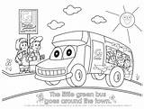 Coloring Bus Pages Station Print Color Kids sketch template