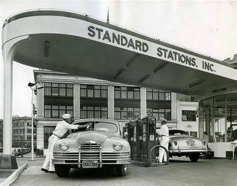 standard oil gas service station photo etsy