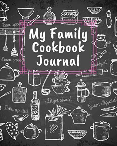 family cookbook journal empty cookbook  write special family