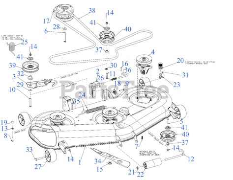 troy bilt cdcacw troy bilt mustang xp   turn mower  deck parts lookup