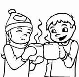 Coloring Pages Winter Hot Printable Kids Cocoa Bestcoloringpagesforkids Sheets Choose Board sketch template