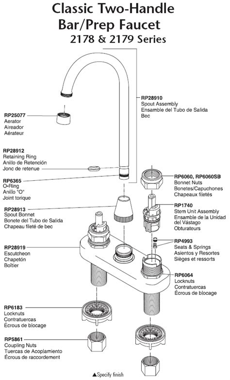 kitchen faucet parts diagram wow blog