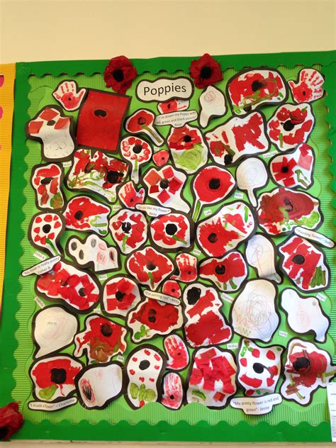poppy display remembrance day activities remembrance day poppy