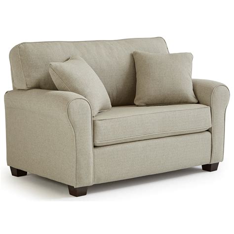 home furnishings shannon cmt twin sofa sleeper  memory foam mattress efo furniture