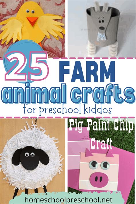 fantastic farm animal crafts  preschool