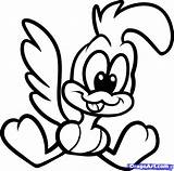 Coloring Baby Draw Looney Tunes Roadrunner Pages Drawings Runner Road Easy Characters Cartoon Clipart Drawing Cartoons Step Kids Library Coloringhome sketch template