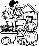 Coloring Farm Fall Pages Pumpkin Halloween Harvest People Printable Places Autumn Kidprintables Sheknows Sherriallen Return Main Gif Clipart Kids Seasonal sketch template
