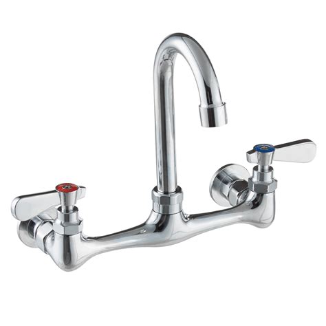 regency commercial wall mount faucet  centers nozzle