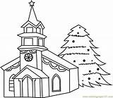 Coloring House Christmas Decorated Tree Pages Coloringpages101 Decorations Color sketch template