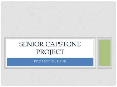 senior capstone project powerpoint