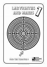 Pages Coloring Maze Labyrinth Cool Labyrinths Mazes Kids sketch template