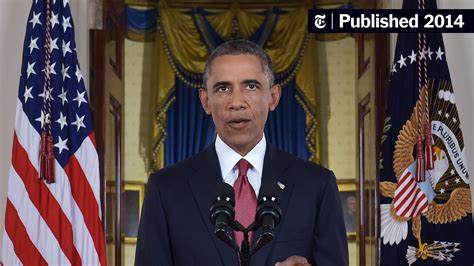 transcript of obama s remarks on the fight against isis the new york