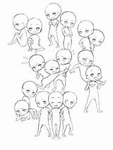 Chibi Base Poses Cute Drawing Pose Drawings Group Draw Anime Sketch Reference Template Coloring キャラ 構図 Choose Board Jp Google sketch template
