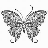 Butterfly Coloring Mandala Pages Adult Adults Printable Detailed Drawing Color Line Monarch Relief Wonderful Print Simple Pdf Getdrawings Stress Getcolorings sketch template