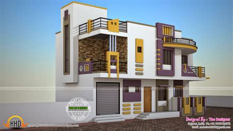 india contemporary house plan kerala home design  floor plans