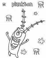 Plankton Spongebob Jellyfish sketch template