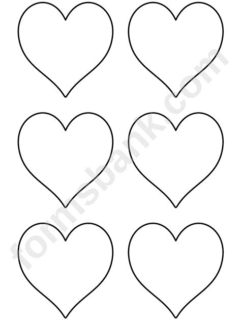 hearts pattern template printable