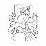 Pasen Bijbelverhaal Jezus Paasfeest Chr sketch template