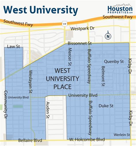 awesome west university houston map great maps  houston pintere