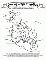 Coloring Pages Peter Cottontail Wheelbarrow Bunny Dulemba He Tuesday Popular Eggs Has Coloringhome sketch template