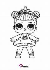 Lol Coloring Doll Princess Pages Cartoon Dolls Bubakids Print Collection sketch template
