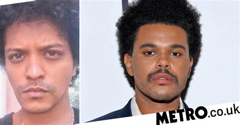 Bruno Mars Convinced The Weeknd Stole His Moustache Metro News