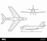 Sabre 86 Drawing Aircraft Line North American Alamy sketch template