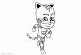 Cat Coloring Pj Mask Boys Printable Adults Kids Pages sketch template