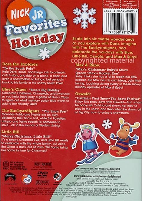 Nick Jr Favorites Holiday Dvd 2006 Dvd Empire