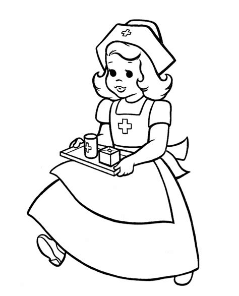 nurse coloring sheet doctor day coloring pages ikids coloring