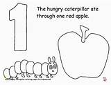 Caterpillar Hungry Very Coloring Pages Book Divyajanani sketch template