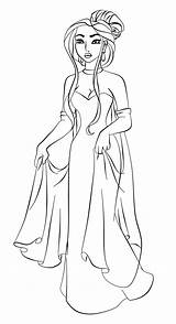 Anastasia Coloring Poca Pages Disney Deviantart Lineart Paola Tosca Princess Visit Drawings sketch template