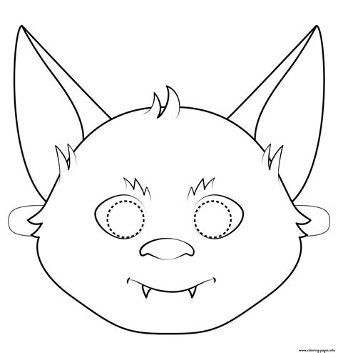 halloween mask pages coloring pages
