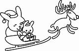 Christmas Coloring Pages Bunny Clip Clipart Library sketch template
