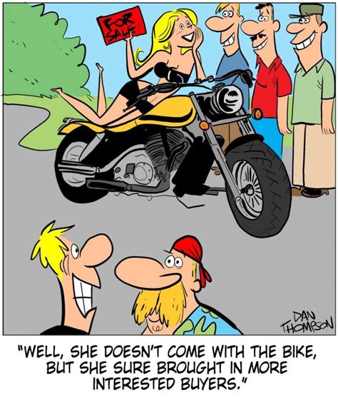 biker side cartoon  bikers den blog motorcycle humor