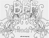 Coloring Bff Pages Friend Hard Print Template sketch template