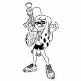 Splatoon Coloring Pages Books Categories Similar Printable sketch template
