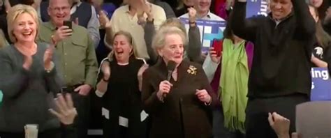 hell is waiting hillary clinton and albright are
