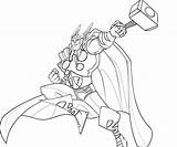 Thor Coloring Drawing Cartoon Pages Color Sketch Drawings Google Getdrawings Marvel Super Hammer Printable Da Gemerkt Von Search sketch template