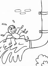 Itsy Bitsy Incy Wincy Spout Waterspout sketch template