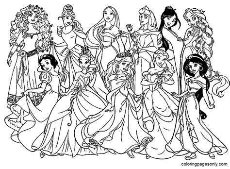disney princesses coloring pages sexiz pix