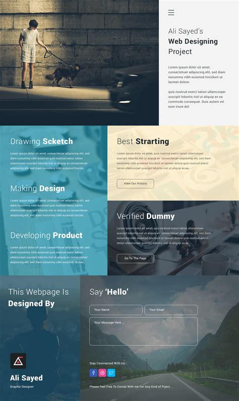 creative corporate website design template psd  psd